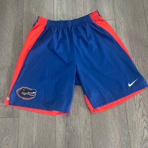 NIKE FLORIDA GATORS WOVEN TRAINING BASKETBALL SHORTS MENS M
